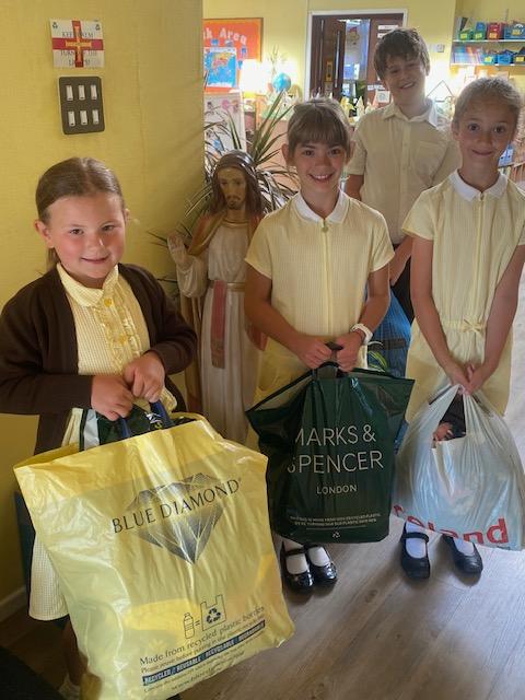 We collected and sent our pre-loved clothes to children in Romania.