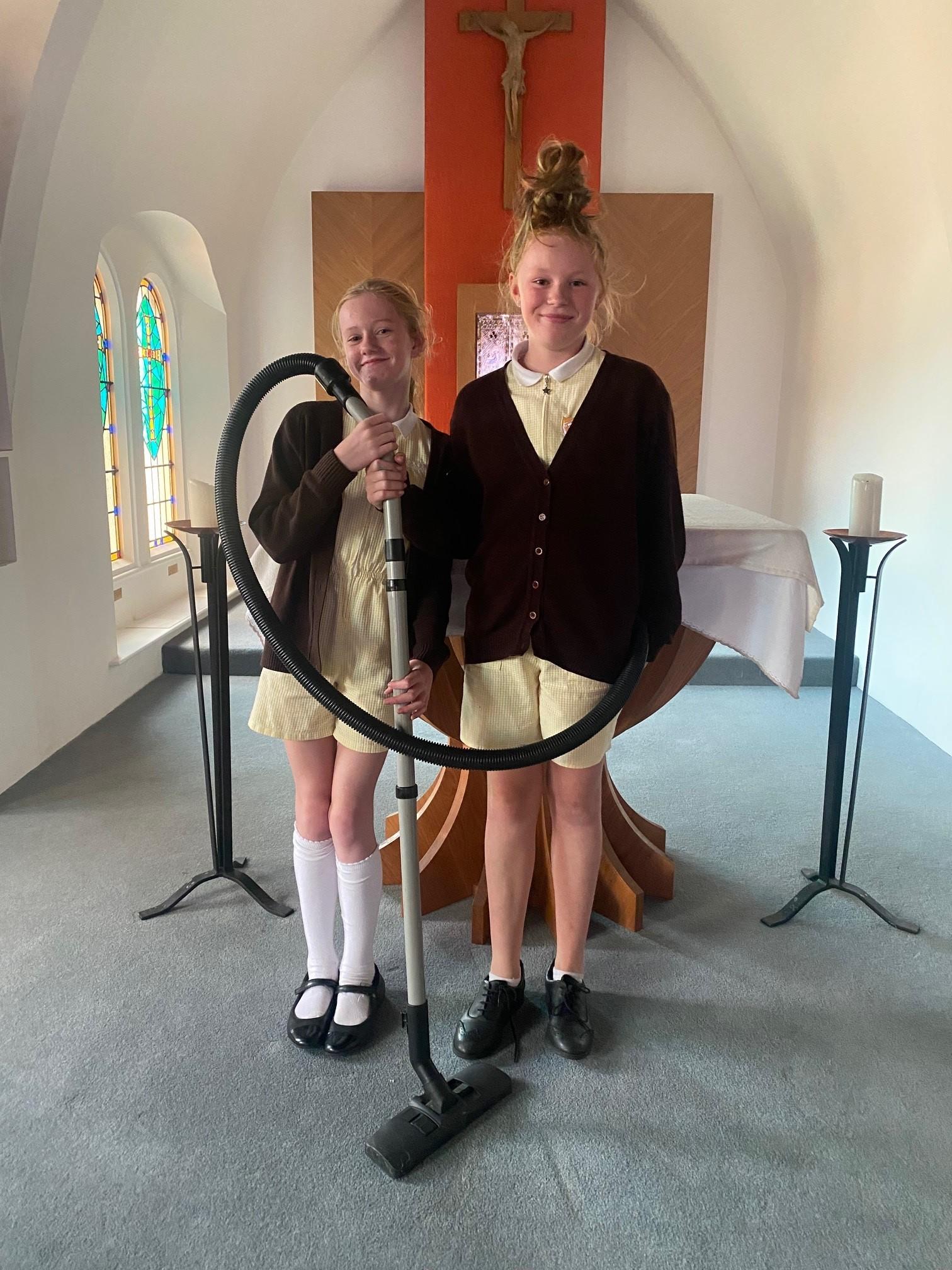 Thank you to Lexi and Lily for cleaning the church.